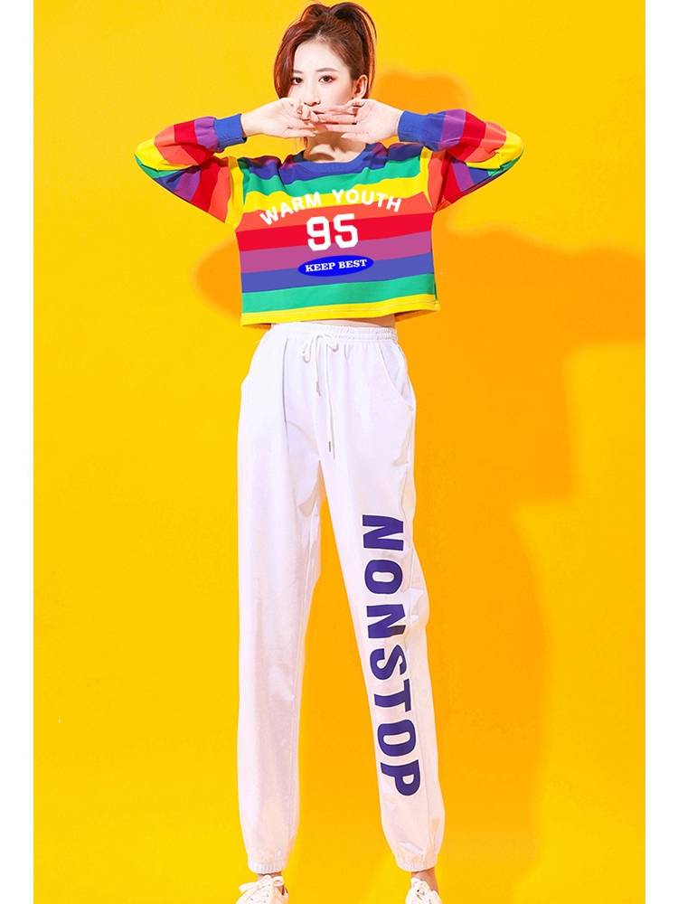 Two long-sleeve shirts and white pants